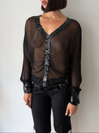 Silk Sequins Blouse